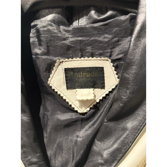 Vintage Unisex Leather Fringe Western Jacket Snakeskin Rodeo Mexico Cowboy - Picture 5 of 10